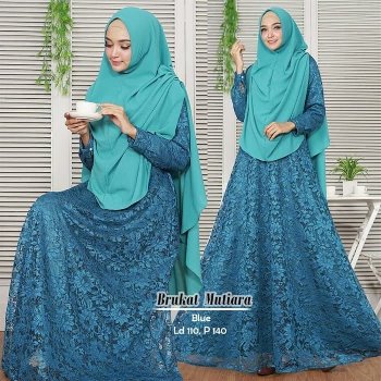 Gamis Brokat Syar'i Mutiara