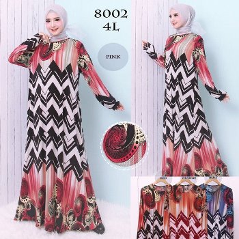 Gamis Jersey Motif Terbaru
