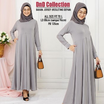 Gamis Jersey Polos Klok