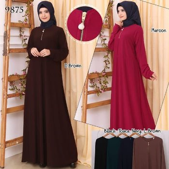 Gamis Jersey Polos Premium