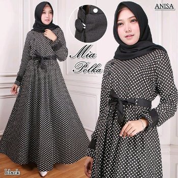 Gamis Katun Kekinian Mia