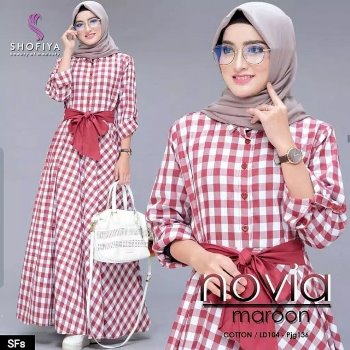Gamis Katun Kekinian Novia