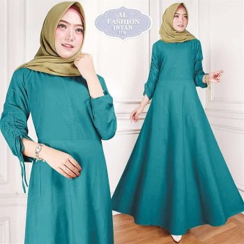 Gamis Katun Polos Intan