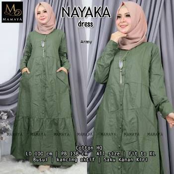 Gamis Katun Polos Nayaka