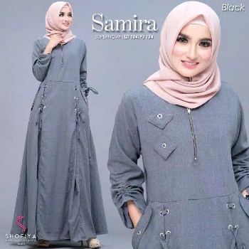 Gamis Katun Polos Samira