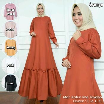 Gamis Katun Polos Toyobo