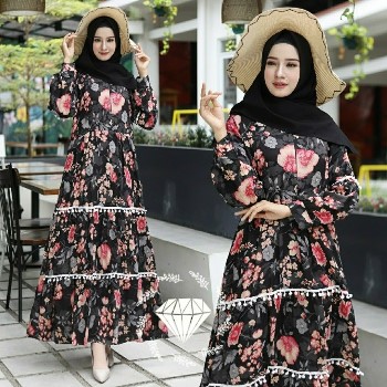 Gamis Katun Rayon Kamboja