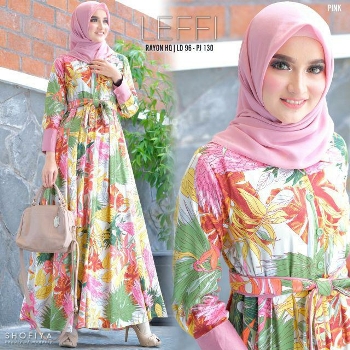Gamis Katun Rayon Leffi