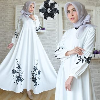 Gamis Putih Bordir Balotelli