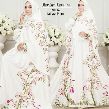 Gamis Putih Mewah Karoline
