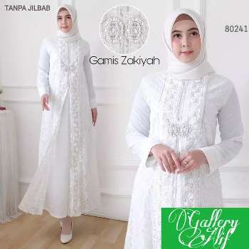 Gamis Putih Mewah Zakiyah