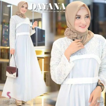 Gamis Putih Modern Dayana