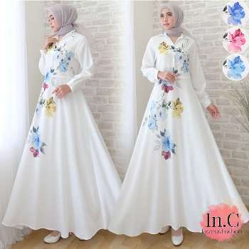 Gamis Putih Modern Increas