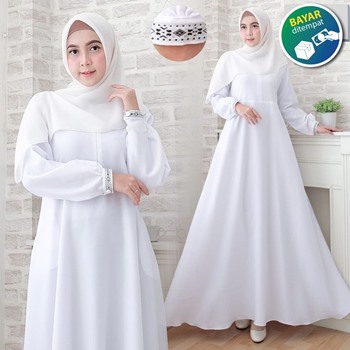 Gamis Putih Polos Fillah