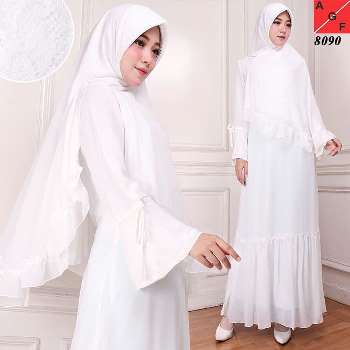 Gamis Putih Polos Kini