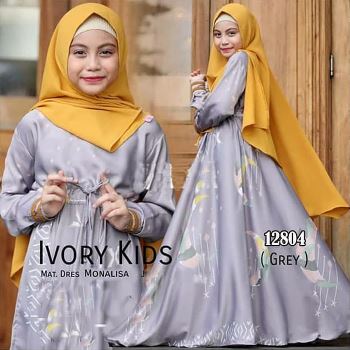 Gamis Syar'i Anak Ivory