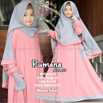 Gamis Syar'i Anak Rumana