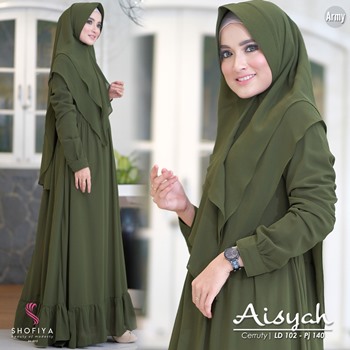 Gamis Syar'i Polos Aisyah