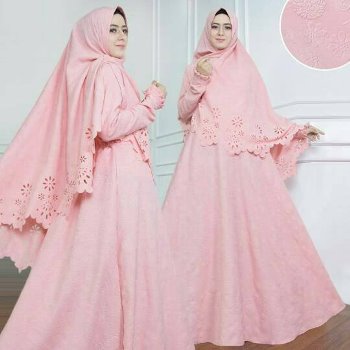 Gamis Syar'i Polos Khimar