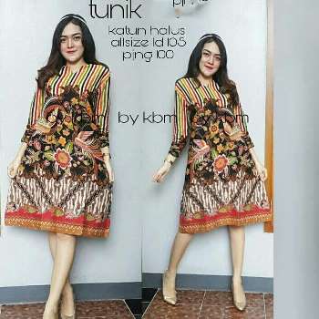 Tunik Batik Bawahan Rok Blus