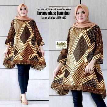 Tunik Batik Jumbo Brownies