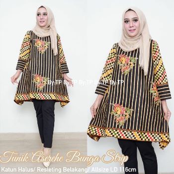Tunik Batik Muslimah Aserehe