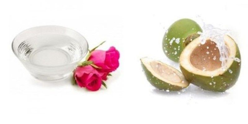 Masker Air Kelapa dan Air Mawar