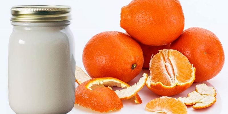 Masker Kulit Jeruk Kering dan Yogurt