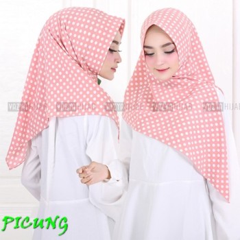 Jilbab Instan Kekinian Polkadot