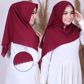 Jilbab Instan Segitiga Lasercut