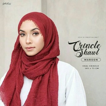 Pashmina Prinkle Maroon