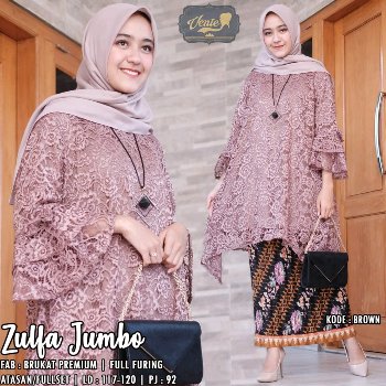 Tunik Brokat Jumbo Zulfa