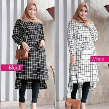 Tunik Monalisa Kotak Kancing