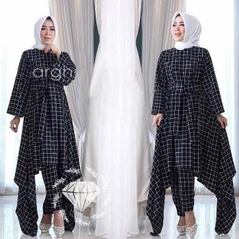 Tunik Monalisa Kotak Mahoni