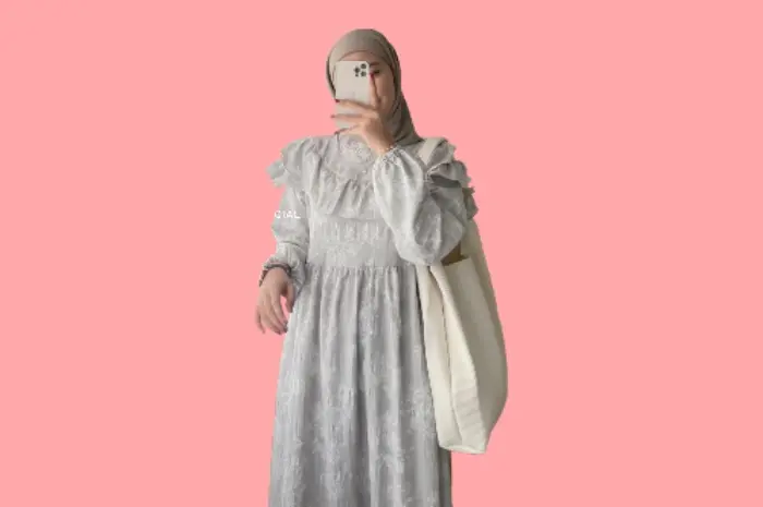 Hiza Official Sora Dress Vintage Style ala Korea