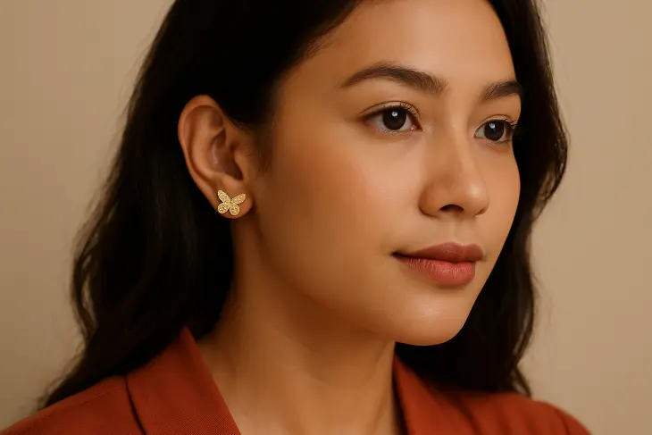 Anting Giwang Desain Kupu-Kupu