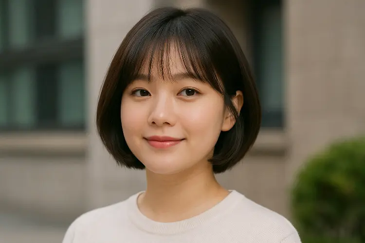 Bob Pendek dengan Poni - Cute, Fresh, dan Youthful