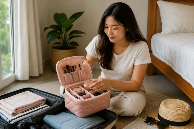 Gunakan Padded Makeup Bag agar Produk Aman